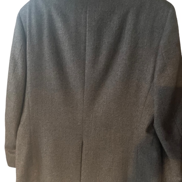 Nautica All Wool Blazer  Grey and Black Herringbone Pattern Superior Tailoring - Picture 4 of 11